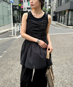 amni ビスチェ レース刺繍ビスチェ(M OFF WHITE): トップス｜PMbox P&M