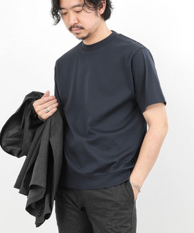 《ビジカジ対応》シルケットスムース クルーネックドレスTシャツ 26SS