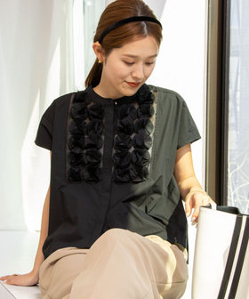 NOLLEY'S/フラワーモチーフブラウス NOLLEY'S ブラウス シャツ フラワーモチーフブラウス レディース
