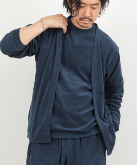 《セットアップ対応》ボタンレス パイルカーディガン 26SS