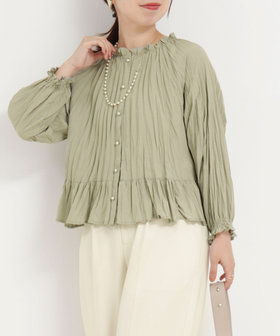 ナチュラルエアータンブラーブラウス