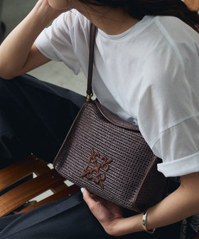 ナイロンラフィアショルダーバッグ(CE-1713)