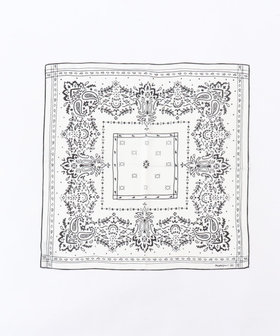 【manipuri/マニプリ】 シルクスカーフ65（バンダナ柄）