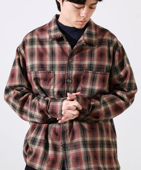【主役の1枚】TRオンブレチェック ブランケットステッチシャツ