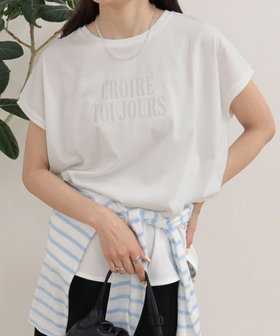 【UVカット/接触冷感】フレンチロゴＴシャツ