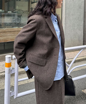 ［WEB限定 SPECIAL PRICE！］《セットアップ対応》ツィードオーバージャケット