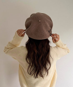 【Benelli Montacone/ベネリ モンタコーネ】ロゴ刺しゅうウールベレー