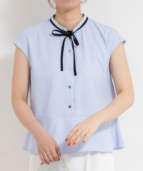 美品　ノーリーズソフィー　フレンチスリーブブラウス　サイズM NOLLEY'S sophi - 美品 ノーリーズソフィー フレンチスリーブ