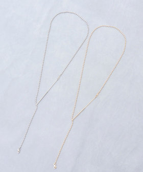 【grâce grace/グラスグラス】ロングフックボールアレンジネックレス