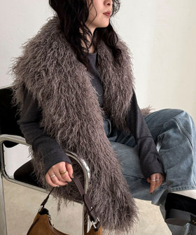 【LANCER CLOTHING CORPORATION】LONG FUR VEST