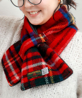 【TWEEDMILL】別注ウール×フリース差し込みマフラー