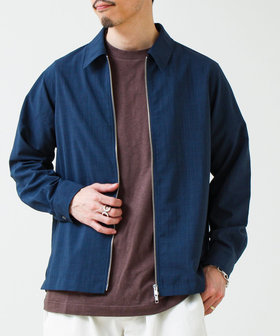 【きれい見え快適素材】ドライポリ Classy Zipシャツ