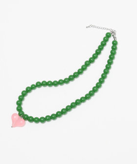 【MAQWEL/マクウェル】ハートトップビーズネックレス