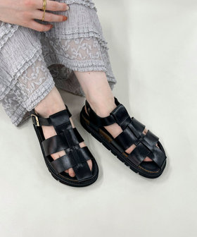 新品タグ付け☆ LONDON KARREN MILLEN サイズ6 ブラック TOD'S TODS トッズ グルカサンダル T TIMELESS Tタイムレス