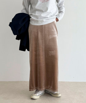 ベロアタイトスカート（5-0021-6-26-001）｜fredy emue(フレディ