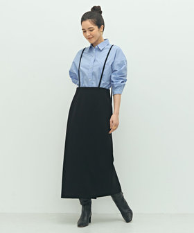 ネイビー スカラップエッジ スカート 02559538401-p.jpg?ts=1743589962086