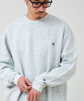 【BOY BACK FANCY】裏配色フリース スウェットプルオーバー