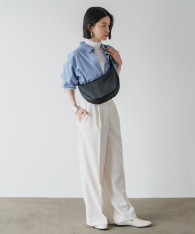 200g／撥水素材]【名品】ナイロンラウンドショルダーバッグ/CE-1327