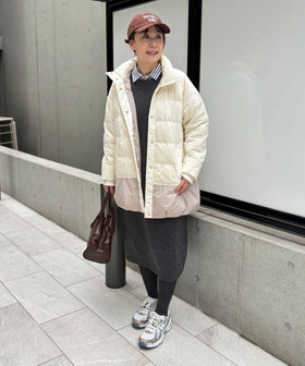 エアリースタンドミドルピュアダウンジャケット（5-0819-6-08-001