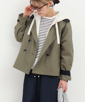 バイカラーショートトレンチコート（6-0819-2-04-002）｜MICO COULIER