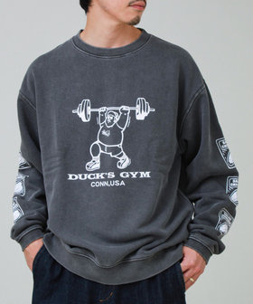 【Duckster/ダックスター】ユニセックス DUCK’S GYMリバーシブルスウェット