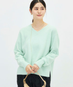 ヘアリーVネックプルオーバー