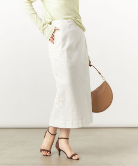 美品 ディオール タイトスカート オフホワイト デニム ビジュー y2k 38 クリスチャンディオールホワイトデニムとにかく可愛いタイト