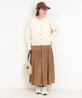 会員限定 BLACK FRIDAY対象］ライトパウダーサテン星柄スカート（5