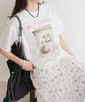 【UVカット/接触冷感】CATフォトＴシャツ