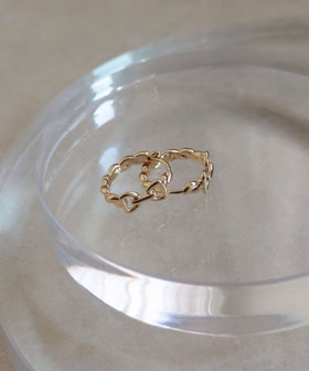 バックルモチーフフープピアス