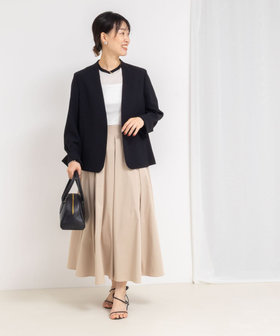 【新品】NOLLEY'S ノーリーズ ソフィー　タッサータックフレアスカート ノーリーズソフィー NOLLEY'S sophi タフタタックフレアスカート
