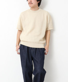 WEB限定】【BATONER/バトナー】OX SUMMER KNIT CREW NECK S/S 25SS（5