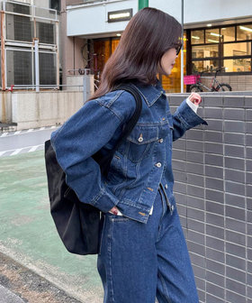 《セットアップ対応》コンパクトデニムジャケット