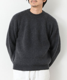 【BATONER/バトナー】PURE MOHAIR SIGNATURE CREW NECK