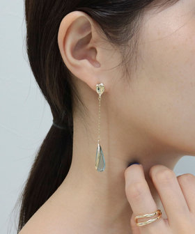 スイングドロップストーンピアス
