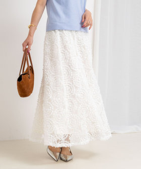 シアーフラワーフレアスカート