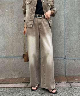 ［WEB限定 SPECIAL PRICE！］カラーストレートデニムパンツ