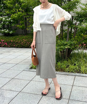 日本未入荷★Karen Millen 無地ミモレ丈タイトスカート trim_ofnls_item3d94959445a411f