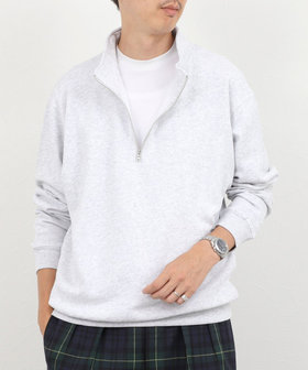 BARNS OUTFITTERS別注 スウェットハーフジップ 26AW