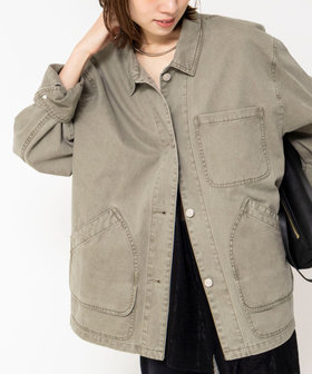 【WEB限定】ウォッシャブルケミカルウォッシュカバーオール