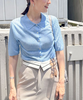 【Nolley's Sophi】梳毛調合繊スリットジレ NOLLEY'S Sophi（ノーリーズソフィ）の「梳毛調合繊スリットジレ