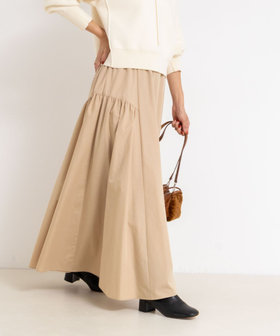 ウォッシャブルブロードサイドマルチWAYギャザースカート