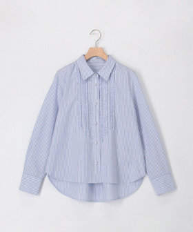 オックス前立てフリルシャツ