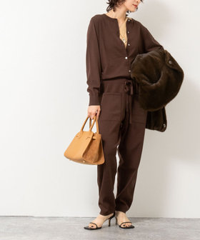 【WEB＆一部店舗限定色あり】《手洗い可能/セットアップ対応》ニットオールインワン