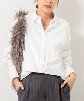 ウォッシャブル3Dレース襟2WAYシャツ