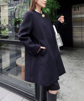 おまとめ購入【美品】ノーリーズライト　ノーカラーブルゾン　ブラック BABYLONE ブルゾン アウター 撥水ノーカラーブルゾン レディース