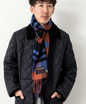 【TWEEDMILL/ツイードミル】Lambswool Muffler Check 25