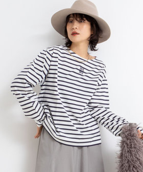 nolnolウォッシャブルMVSシルケットボーダーT