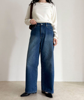 ドロストデニムパンツ（5-0330-6-29-202）｜fredy emue(フレディ