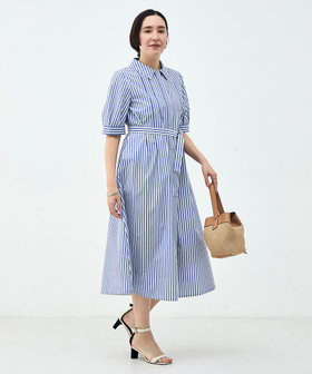 ウォッシャブルAラインタックワンピース